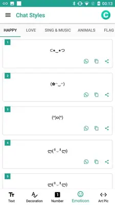Chat Styles android App screenshot 3