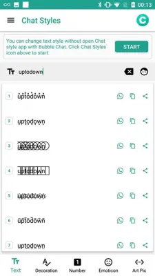 Chat Styles android App screenshot 4