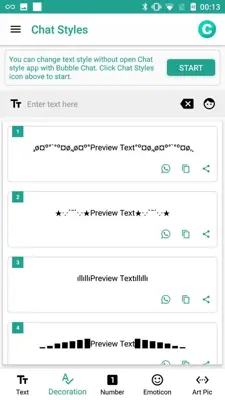 Chat Styles android App screenshot 6